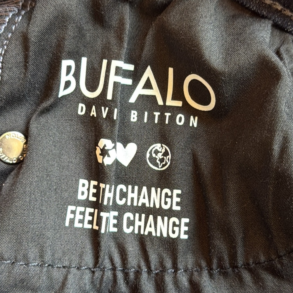 Buffalo David Bittman Alyssa Jean Hi-Rise Dark Blue Straight Stretch Size 8/29 - Picture 9 of 11
